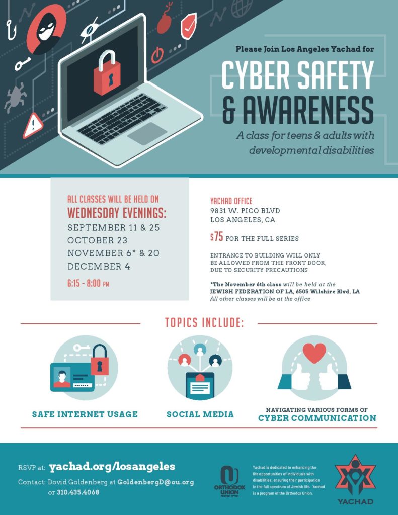 CYBER SAFETY & AWARENESS for teens & adults with developmental disabilities
